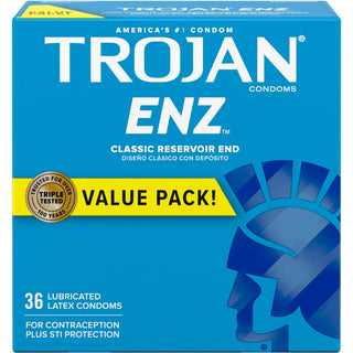 Trojan Enz Lubricated Premium Latex Condoms