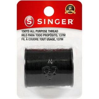 Singer All Purpose Polyester Thread 150Yd Black