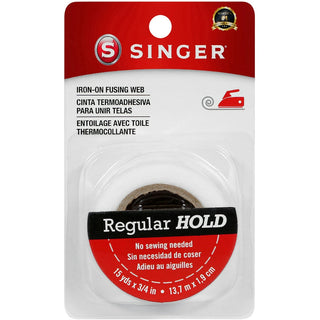 Singer Iron On Fusing Web Regular Hold, 3 Inch 15 Yards