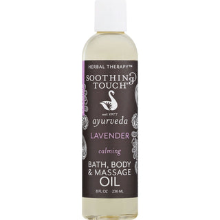 Soothing Touch Bath Body And Massage Oil, Calming Lavender, 8 Oz