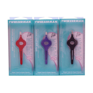 Tweezerman Wide Grip SS Slant Tweezer, Assorted, 0.3 Ounce