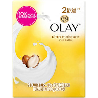 Olay Outlast Ultra Moisture Shea Butter Beauty Bar, 7.52 Ounce
