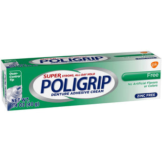 Poligrip Super Denture Adhesive Cream - Free 1.40 Oz