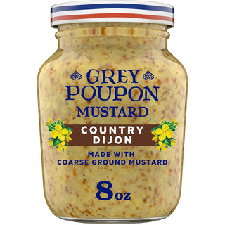 Grey Poupon Country Dijon Coarse Ground Mustard, 8 Oz Jar