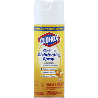 Clorox Disinfecting Spray, 4 In One, Citrus Scent 14 Oz