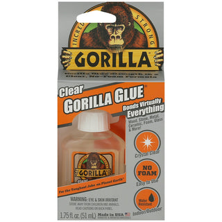 Gorilla Clear Adhesive Glue, 1.75 Ounce Bottle