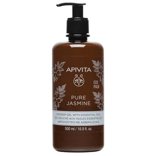 Apivita Pure Jasmine Shower Gel With Essential Oils Ecopack 500ml