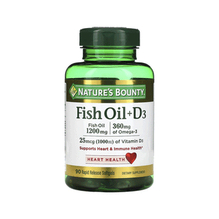 Nature's Bounty 1200 Mg Fish Oil + Vitamin D3 1000 Iu Softgels