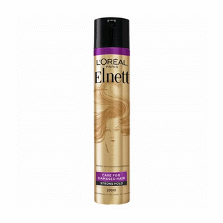 Loreal L'Oreal Elnett Satin Hairspray Care For Damaged Hair Strong Hold