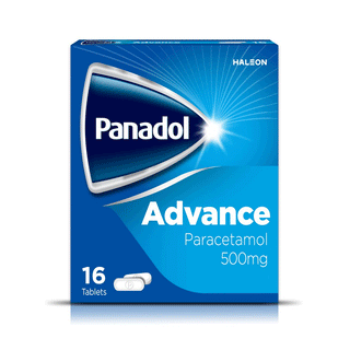 Panadol Advance 500mg Pain Relief Paracetamol Tablets 16s