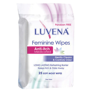 Luvena Anti-Itch Medicated Feminine Wipes
