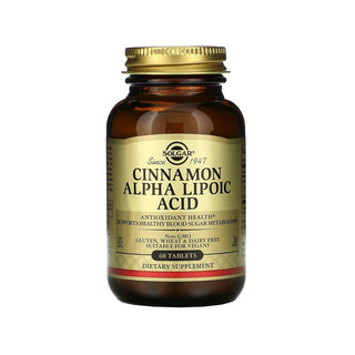Solgar Cinnamon Alpha Lipoic Acid - 60 Tablets