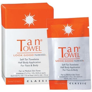 Tan Towel Half Body Classic Self-Tan Towelettes 1 Individual Tanning