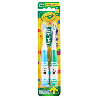 GUM Crayola Pip Squeaks Toothbrushes, Ultrasoft 232