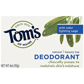 Tom's of Maine Deodorant Natural Beauty Bar Soap 4 Oz