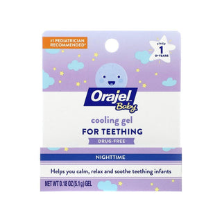 Orajel Baby Cooling Gel For Teething Drug-Free Nighttime 0.18 Oz