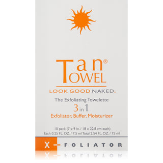 Tan Towel Towels 3 In 1 Exfoliating Towelette