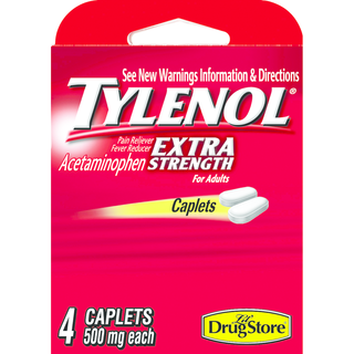 Lil Drug Store Tylenol Pain Reliever/Fever Reducer, Extra Strength, 500 Mg, Caplets