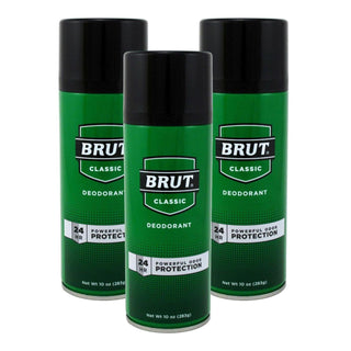 Brut 24 Hour Protection Deodorant Spray Classic Scent, 10 Oz