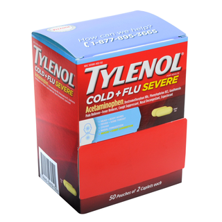 Tylenol Cold + Flu Severe, Day & Night Multi-Symptom Relief, 100 Caplets
