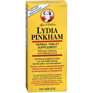 Lydia Pinkham Herbal Supplement Support - 75mg Tablets, 15 Count