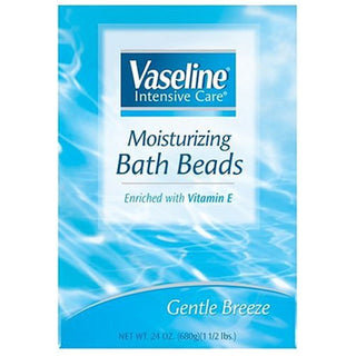 Vaseline Bath Beads Gentle Breeze Moisturizing Intensive Care Vitamin E 24oz