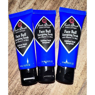 Jack Black Face Buff Energizing Scrub Travel Lot X3