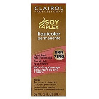 Clairol Professional Soy4Plex 8RN/71RG Light Red Neutral Blonde LiquiColor Permanent Hair Color