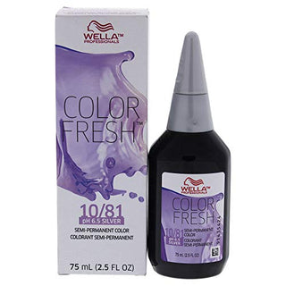 Wella Color Fresh Semi-Permanent Color 10/81 pH 6.5 Silver - Lightest Blonde/Pearl Ash (2.5 Fl Oz)
