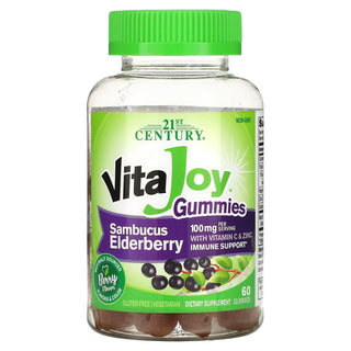 21st Century VitaJoy Gummies: Sambucus Elderberry (60 Vegetarian Gummies)