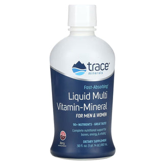 Trace Minerals Liquid Multi Vitamin-Mineral Berry Flavor 30 Oz