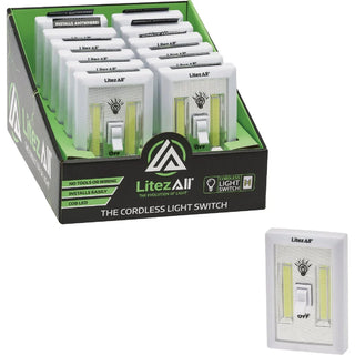 Promier LitezAll White COB LED 200 Lm. Wireless Light Switch