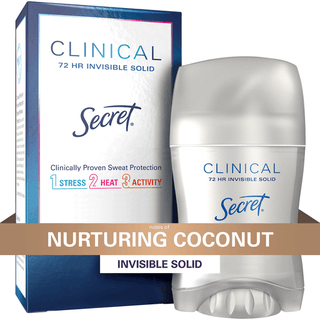 Secret Invisible Solid Antiperspirant Deodorant Coconut, 1.6 Oz