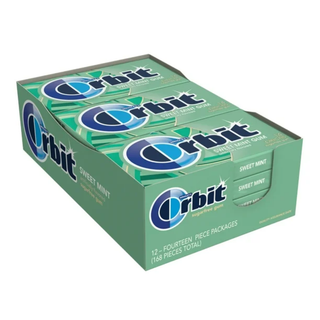Orbit Sugar Free Sweet Mint Chewing Gum Single Pack - 14 Piece