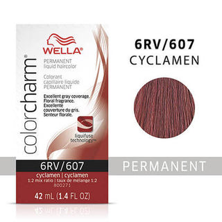 Wella ColorCharm Permanent Liquid Hair Color 42 Ml / 1.4 Oz - 6RV / 607 Cyclamen