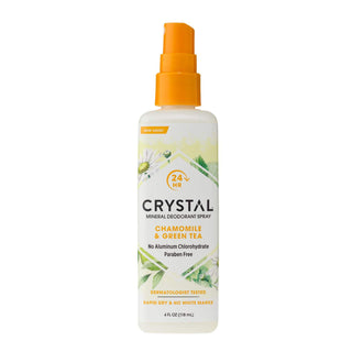 Crystal Essence Mineral Deodorant Body Spray Chamomile & Green Tea