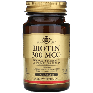 Solgar Biotin 300mcg 100 Tablets