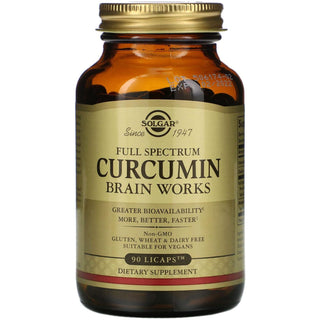Solgar Full Spectrum Curcumin Brain Works 90 Licaps