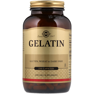 Solgar Gelatin with Calcium Carbonate 250 Capsules