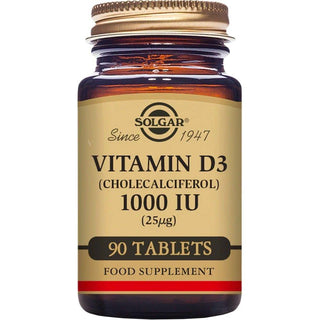 Solgar Vitamin D3 (Cholecalciferol) 1000 IU 90 Tablets