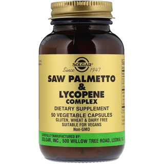 Solgar Saw Palmetto & Lycopene Complex 50 Vegetable Capsules