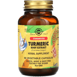 Solgar Standardized Turmeric Root Extract 60 Vegetable Capsules