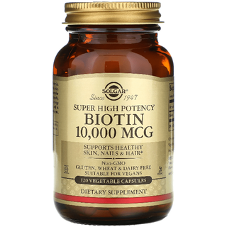 Solgar Biotin 10,000mcg 120 Vegetable Capsules