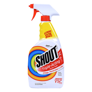 Shout Triple Acting, Laundry Stain Remover, 32 Ounce
