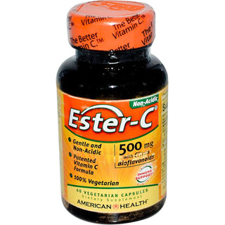 American Health Ester C With Citrus Bioflavonoids 500 Mg 60 Vegetarian Capsules