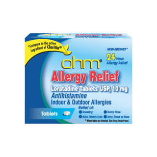Ohm Loratadine Usp 10 Mg Allergy Relief Tablets