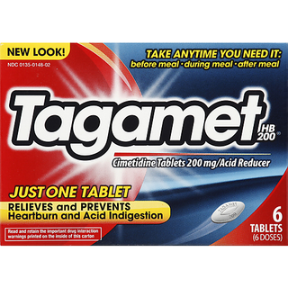 Tagamet Hb 6 Ct 200 Mg Tablets