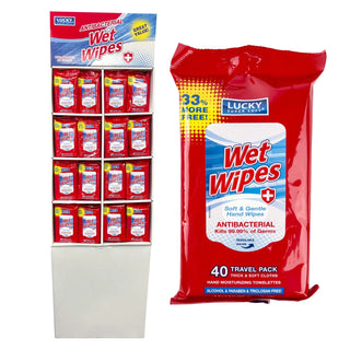 Lucky Super Soft Wet Wipes, Antibacterial, Travel Pack