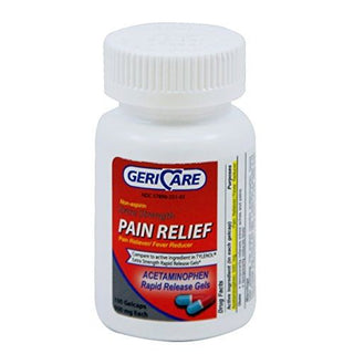 McKesson Brand Extra Strength Rapid Release Pain Relief Gelcaps, 100count