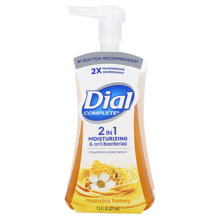 Dial Complete 2 In 1 Moisturizing & Antibacterial Foaming Hand Wash Manuka Honey